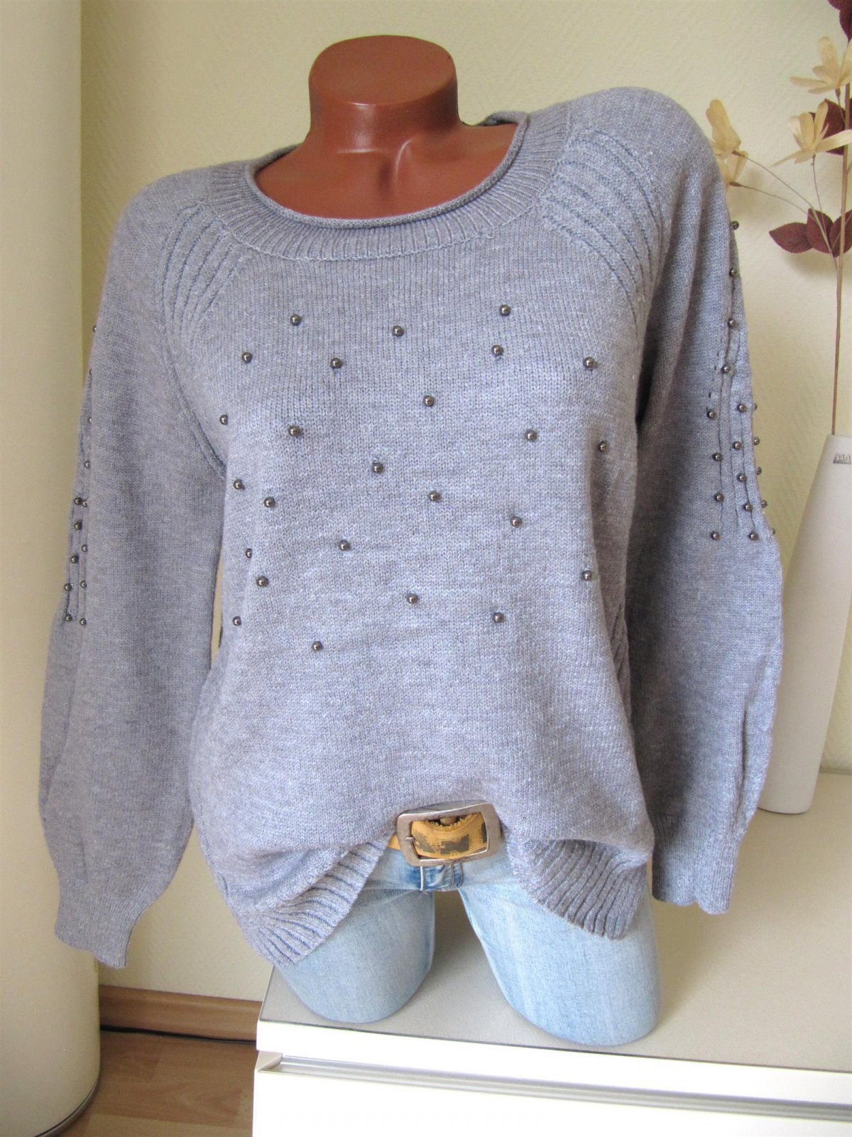 pullover damen mit perlen